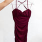 Dress Forum - Sleeveless Ruched Bodycon Mini Dress