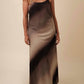 Miou Muse - Mariah Gradient Satin Sleeveless Midi Dress