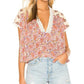 Free People - Leilani Floral Print Peasant Boho Blouse