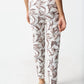 Joseph Ribkoff - Floral Print Pull On Straight Cropped Pant
