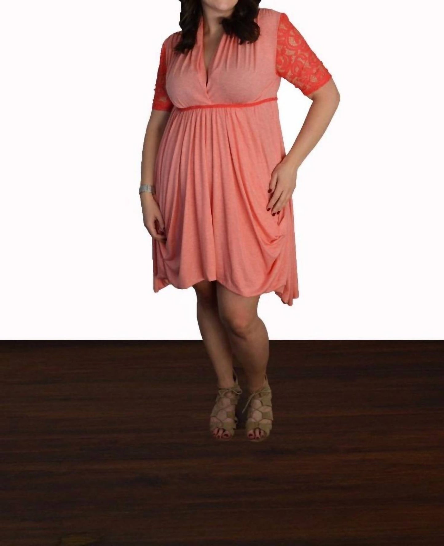 Tough Luv - Lace Sleeve Goddess Pocket Dress