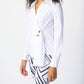 Joseph Ribkoff - Stretch Woven Wrap Blouse