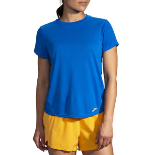 Brooks - Camiseta feminina de corrida de manga curta para distância