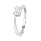 0.33 Carat Genuine White Diamond 18K White Gold Ring (F-G Color, VVS-VS Clarity)