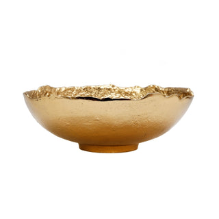 115 Gold Bark Raw Edged Bowl  115D