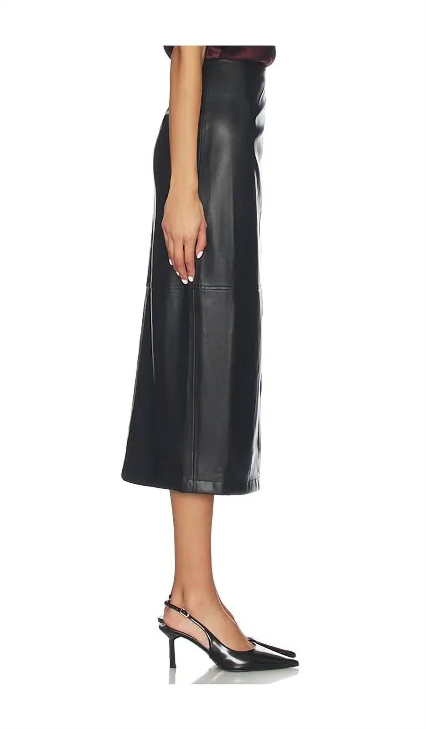 Cami Nyc - Lorena Vegan Faux Leather Midi Skirt