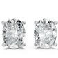 Aamiaa - Women's Oval Shape 4 Prong Push Back Studs