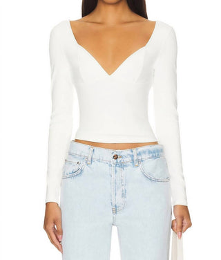 Free People - Top de manga comprida Duo Corset