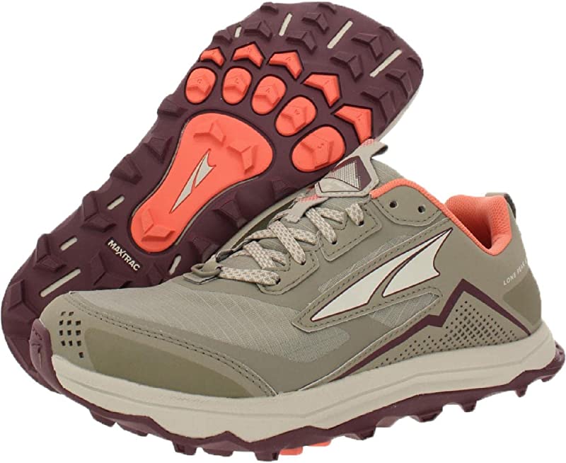 Tênis de corrida de trilha ALTRA Lone Peak 5 feminino, cáqui, tamanho 11,5 B(M) EUA