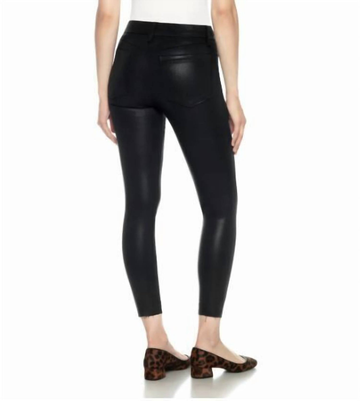 Joe'S Jeans - Charlie High Rise Coated Raw Hem Skinny Jeans