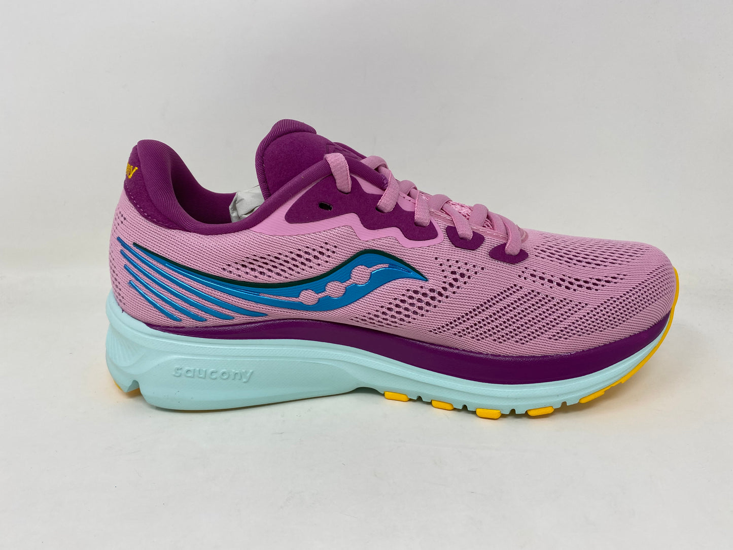 Tênis de corrida Saucony Ride 14 feminino Future Pink tamanho 7 B(M) EUA