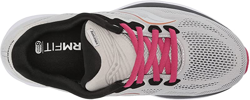 Saucony Ride 14 Running Feminino Nevoeiro/Cereja