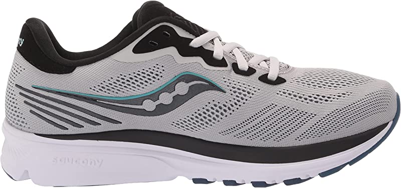 Saucony Ride 14 Running Masculino Nevoeiro/Preto/Tempestade Tamanho 12,5 D(M) EUA