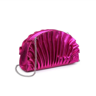 Urban Expressions - Bolsa transversal feminina Ariel plissada metálica