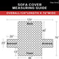 Capa de sofá reversível resistente à água - disponível em 3 tamanhos e 4 cores!