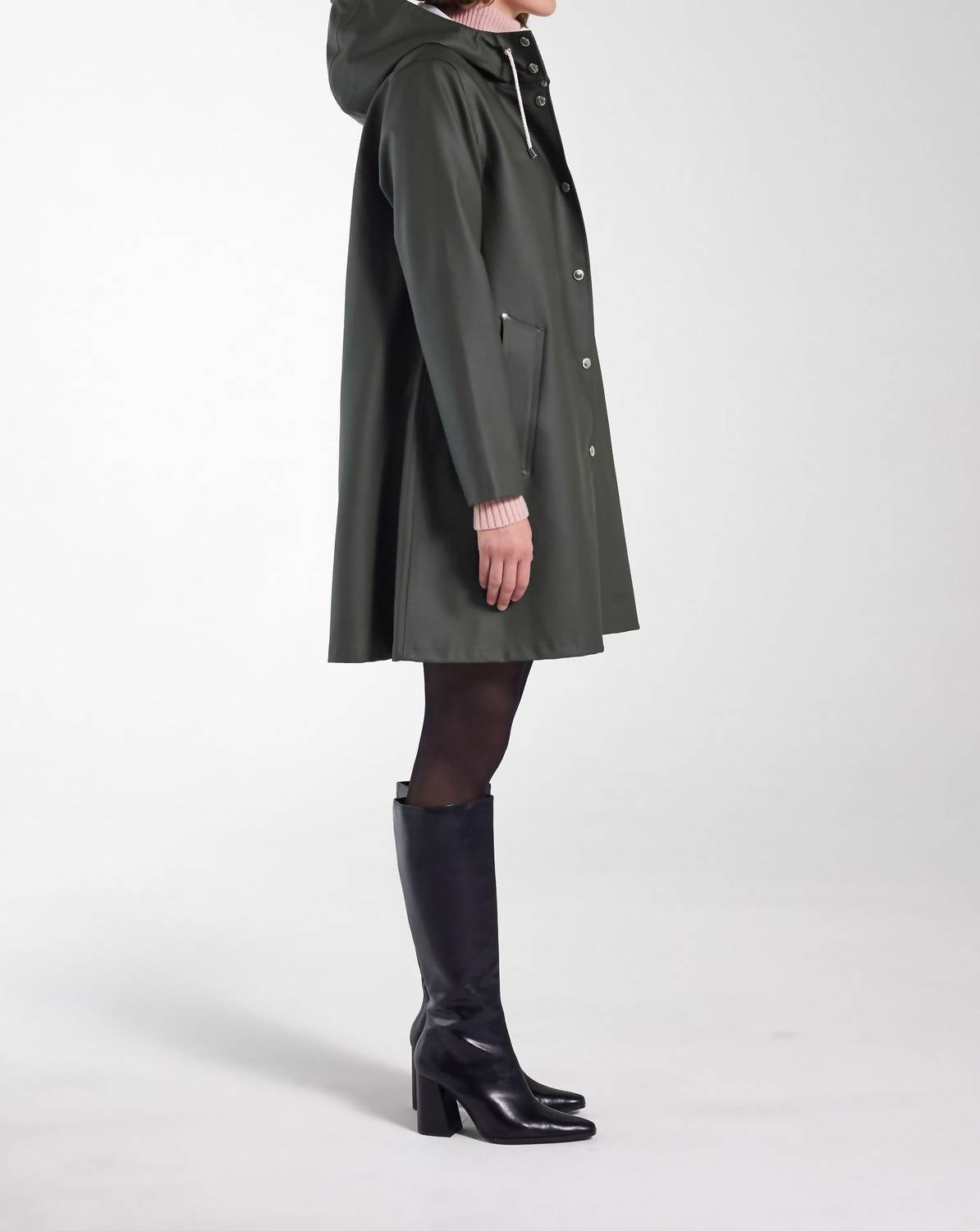 Stutterheim - Jaqueta de capa de chuva de camurça Mosebacke