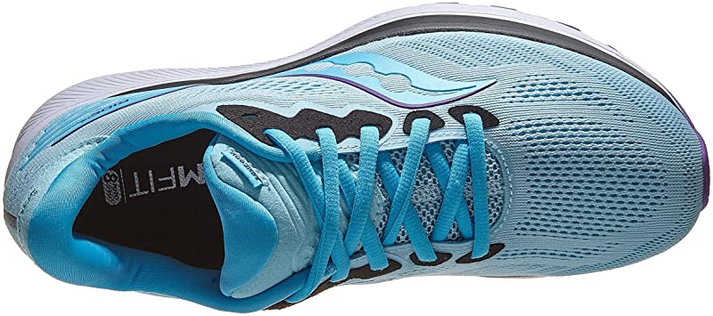 Tênis de corrida Saucony Ride 14 feminino, Powder/Concord, tamanho 8,5 B(M) EUA