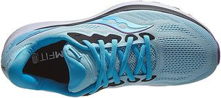 Tênis de corrida Saucony Ride 14 feminino, Powder/Concord, tamanho 8,5 B(M) EUA