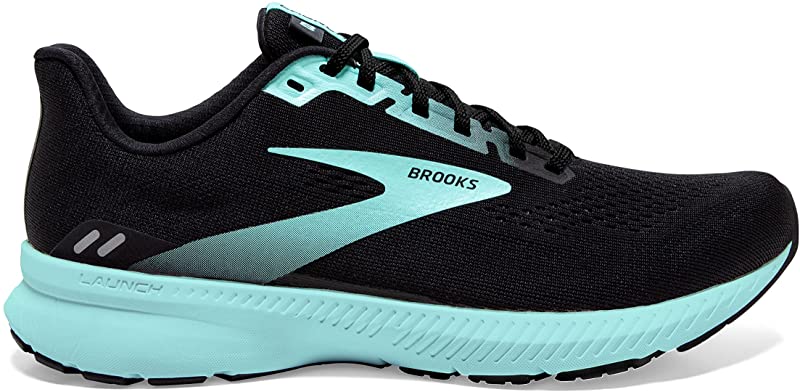 Tênis Brooks Launch 8 Feminino para Corrida Preto/Ébano/Azul