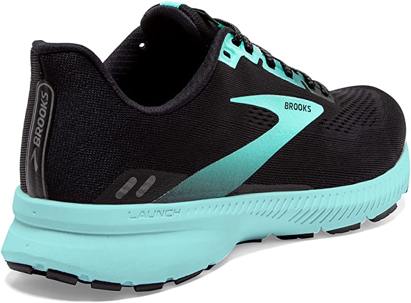 Tênis Brooks Launch 8 Feminino para Corrida Preto/Ébano/Azul