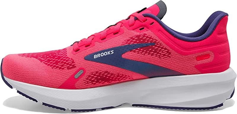 Tênis Brooks Launch 9 Feminino para Corrida Rosa/Fúcsia/Cobalto