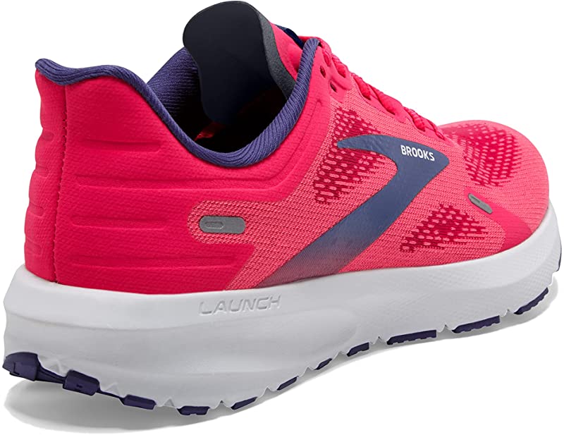Tênis Brooks Launch 9 Feminino para Corrida Rosa/Fúcsia/Cobalto