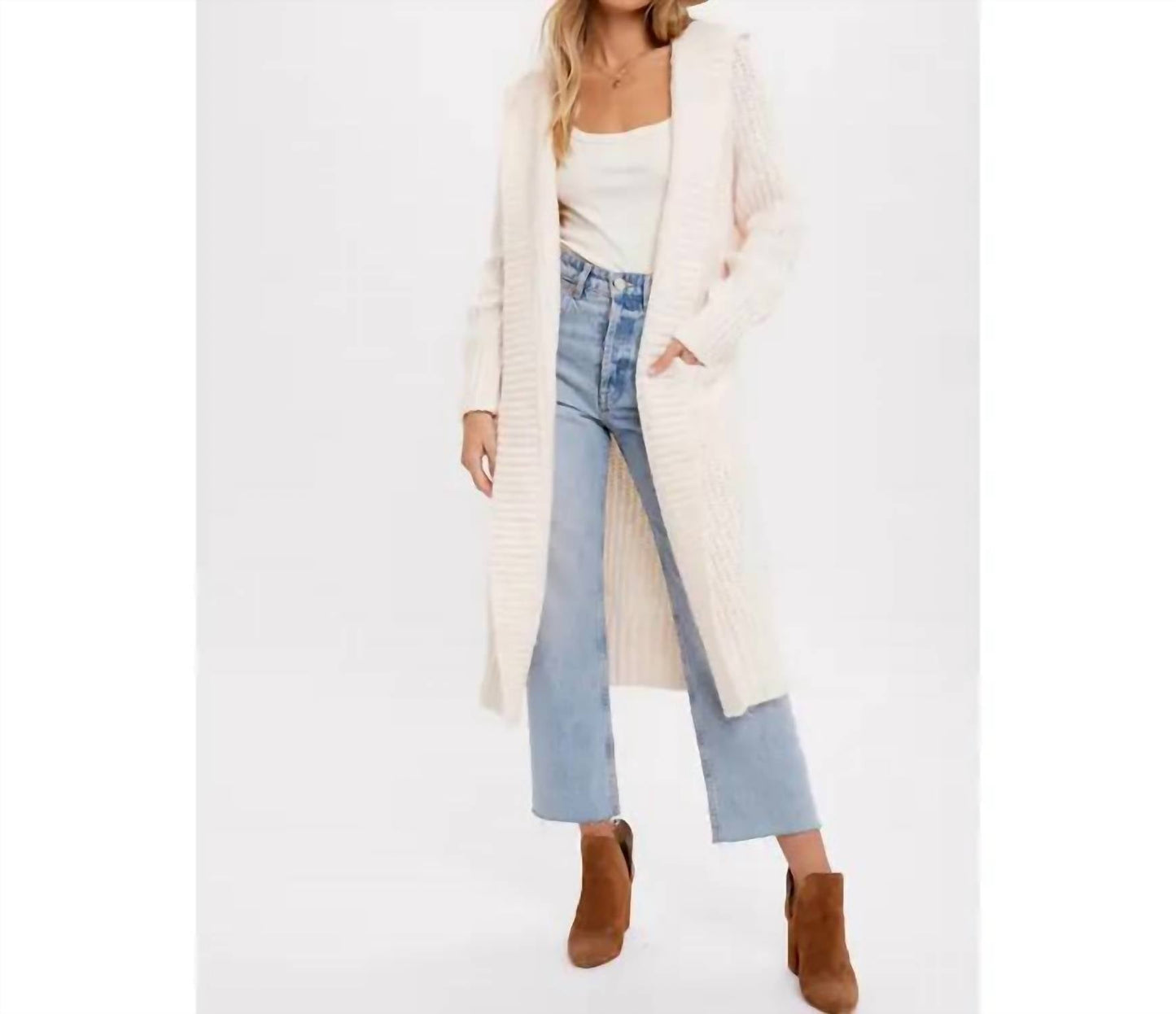 Bluivy - Longline Hoodie Cardigan