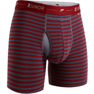 2UNDR Cueca Boxer Listrada Masculina Day Shift XL
