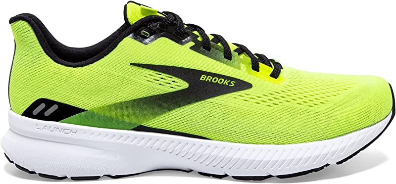 Tênis de corrida Brooks Launch 8 masculino, preto, tamanho 12,5 D(M) EUA