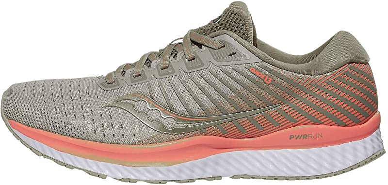 Saucony Guia 13 Corrida Moonrock/Coral Feminino