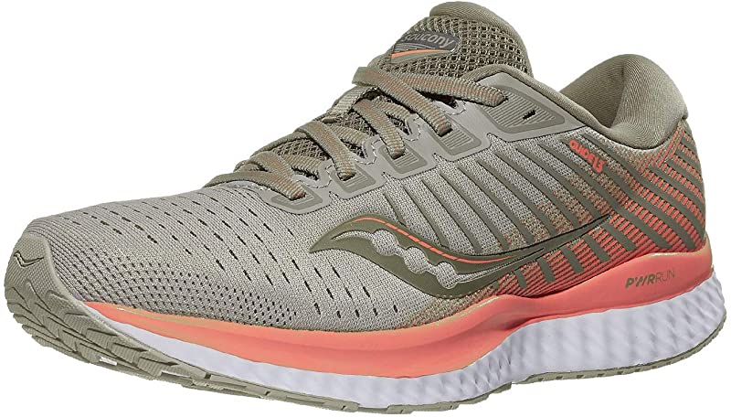 Saucony Guia 13 Corrida Moonrock/Coral Feminino