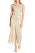 petite-womens-pisarro-nights-embellished-mesh-gown-size-10p-metallic
