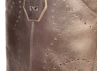 Nerogiardini - Botas de cowboy femininas de couro Torba