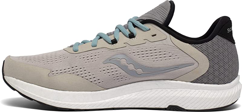 Tênis de corrida Saucony Freedom 4 masculino, pedra/liga, tamanho 9 D(M) EUA