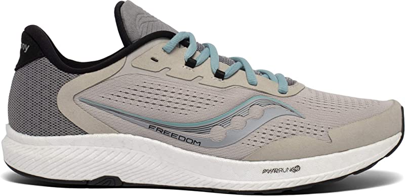Tênis Saucony Freedom 4 Running Stone/Alloy Masculino Tamanho 12,5 D(M) EUA