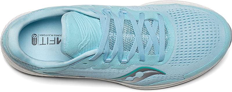 Tênis de corrida Saucony Freedom 4 feminino, tamanho 7,5, Powder/Jade, B(M) EUA