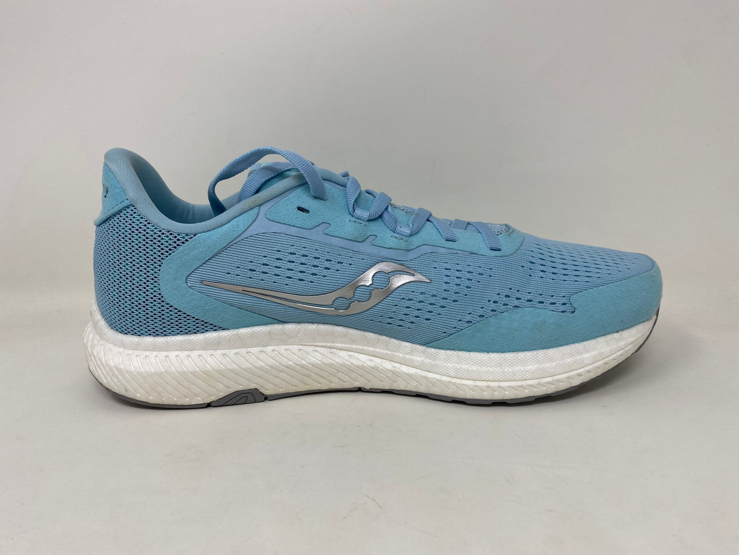 Tênis de corrida Saucony Freedom 4 feminino, tamanho Powder/Jade, tamanho 8,5 B(M) EUA