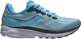 Tênis de corrida Saucony Ride 14 feminino, Powder/Concord, tamanho 7 B(M) EUA