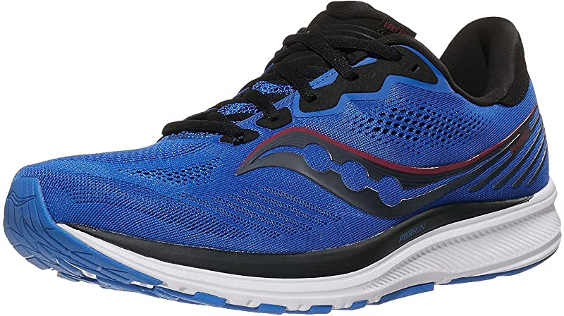 Tênis de corrida Saucony Ride 14 masculino Royal/Space/Lime tamanho 12 D(M) EUA