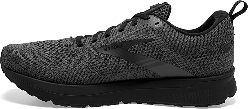 Tênis de corrida Brooks Revel 5 masculino, preto, tamanho 7,5 D(M) EUA