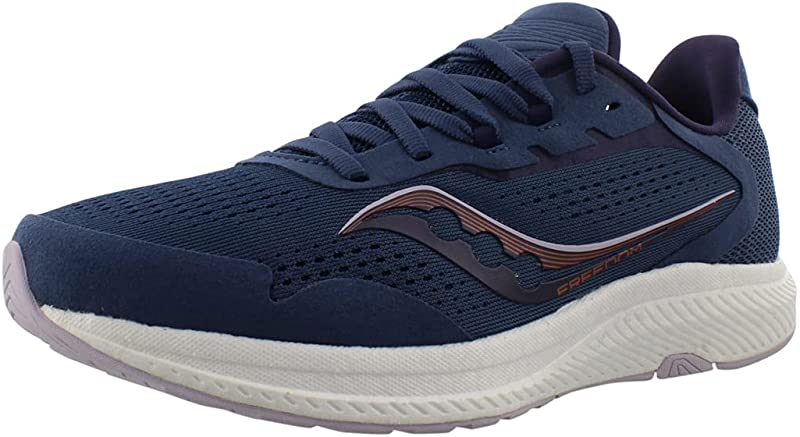 Tênis de corrida Saucony Freedom 4 feminino Storm/Lilás tamanho 6 B(M) EUA