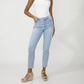 Frank Lyman - Embroidered Mid-rise Slim Jeans
