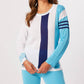 French Kyss - Color Block Scoop Neck Top