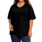 On The Plus Side - Cotton Short Sleeve Tee - Plus