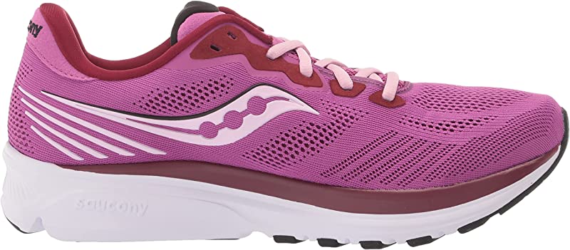 Tênis de corrida Saucony Ride 14 feminino Razzle/Fairytale tamanho 10 B(M) EUA