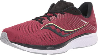 Tênis de corrida Saucony Guide 14 masculino, Mulberry/Lime, tamanho 8,5 D(M) EUA