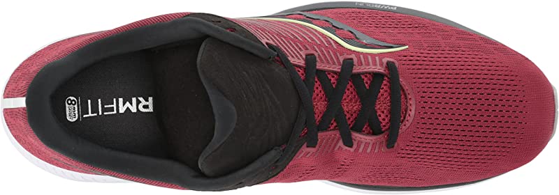 Tênis de corrida Saucony Guide 14 masculino, Mulberry/Lime, tamanho 8,5 D(M) EUA