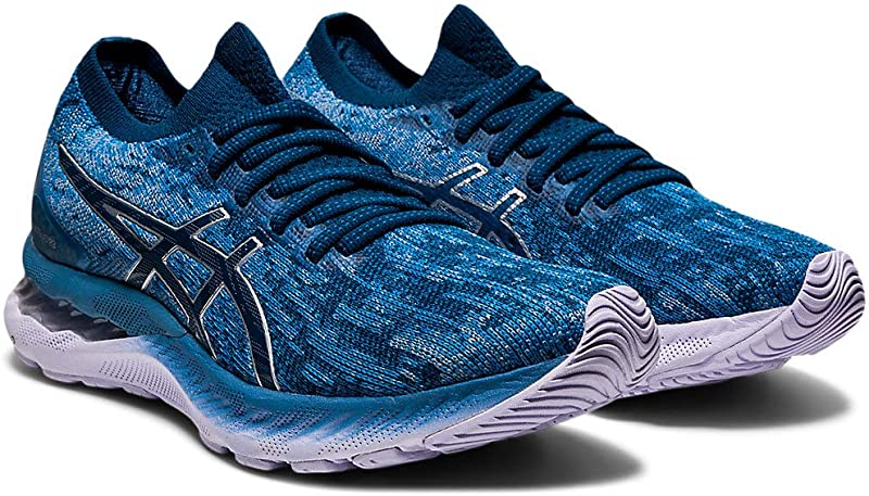 Tênis de corrida ASICS Gel-Nimbus 23 Knit feminino, cinza, tamanho 6 B(M) EUA