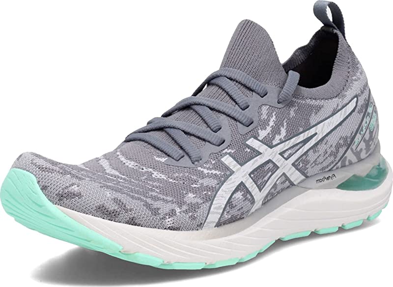 Tênis de corrida ASICS Gel-Cumulus 23 Knit feminino, cinza, tamanho 8 B(M) EUA