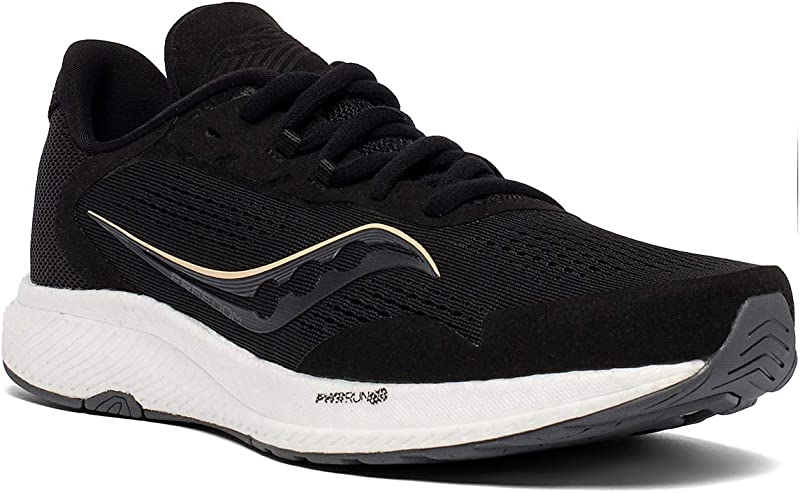 Tênis de corrida Saucony Freedom 4 feminino, preto, tamanho 10,5 B(M) EUA